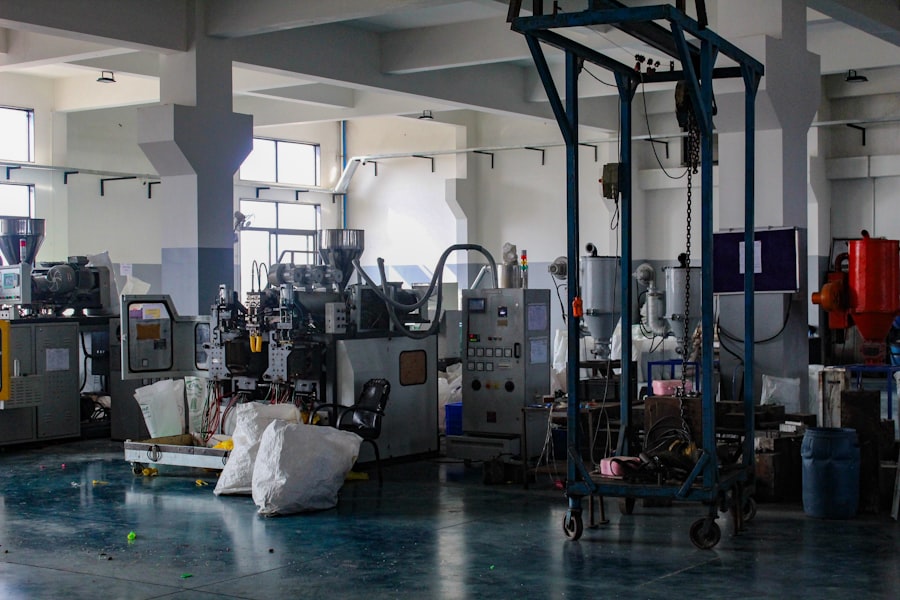 Interior of a plastics manufacturing facility