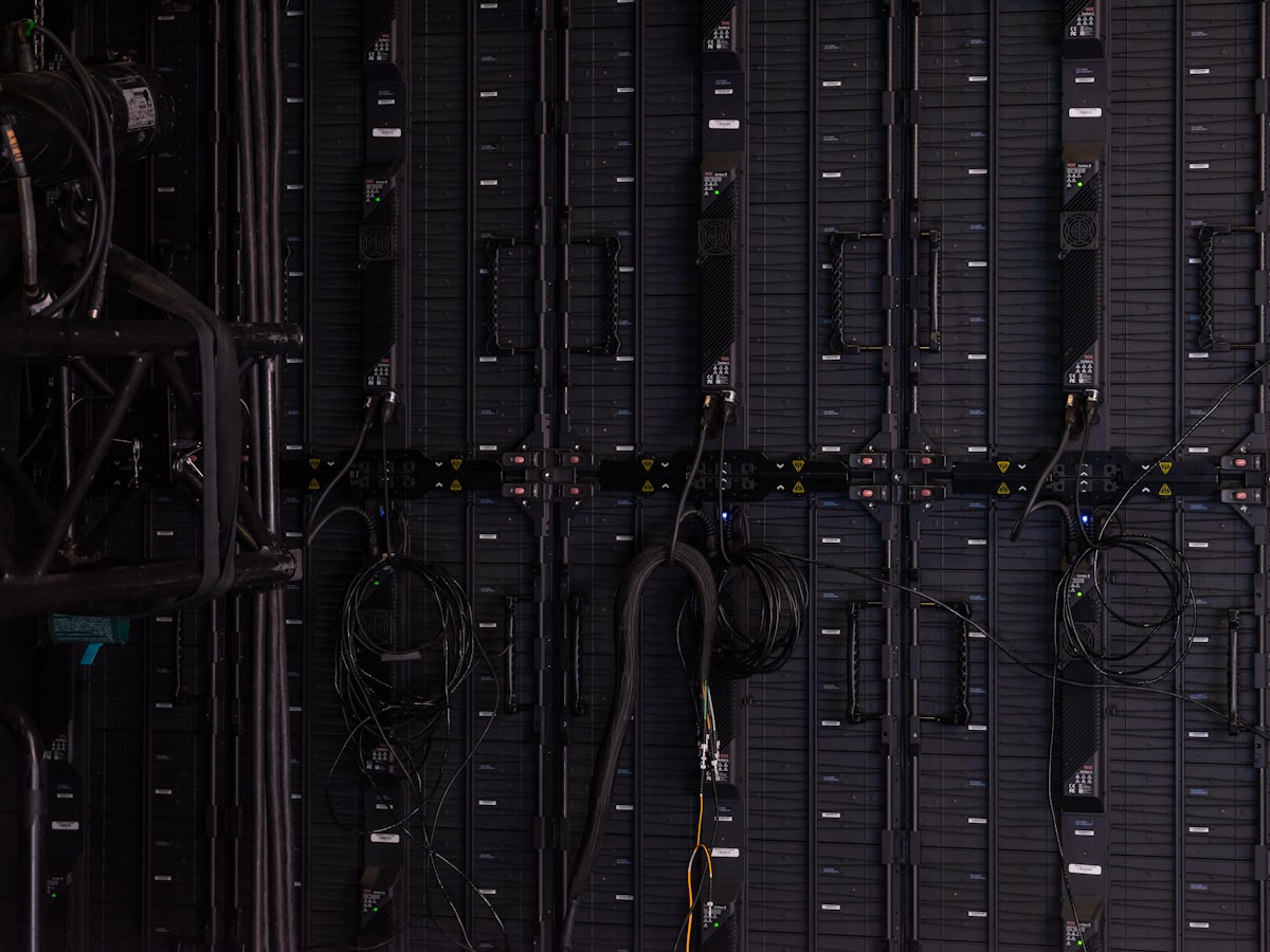 Server room network cabling